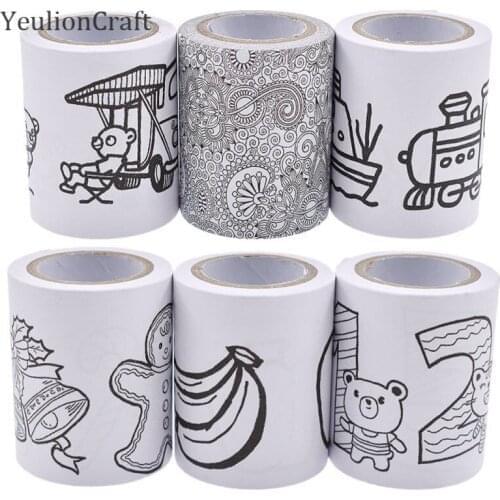 Chzimade Random Kawaii Styles Washi Tape Japanese Paper Decorative Tape Scrapbooking Tools DIY Scrapbooking Diary