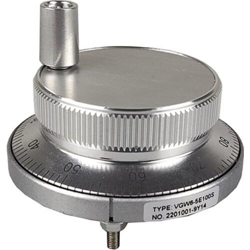 CNC pulse generator handwheel 5V 60mm 100PPR manual pulse generator handwheel rotary encoder electronic 4 terminal 6 terminal