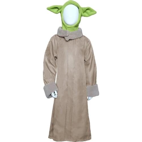 Hot Anime Christmas Cosplay Costume Star Wars Baby Yoda Cos Mandalorian Outfit H