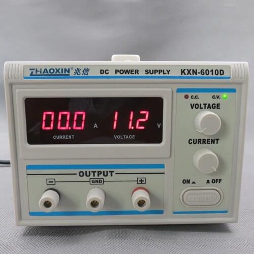 High accuracy and power KXN-6010D input 220V 50Hz output 0-60V 10A adjustable constant current DC power supply plating aging lab