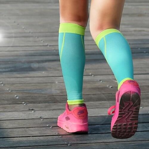 AONIJIE E4068 Calf Compression Leg Sleeves Socks Shin Splint Support Relief For Running Jogging Marathon Hiking Soccer Unisex