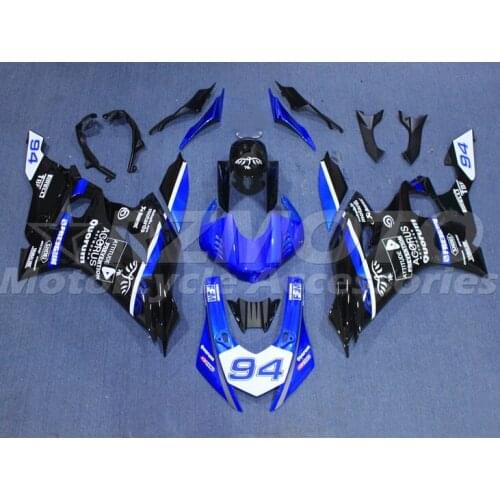 New ABS Motorcycle Fairing Kits Fit For Yamaha YZF 600 R6 2017 2018 2019 2020 R6 17 18 19 20 Bodywork Set Blue Black Number 94