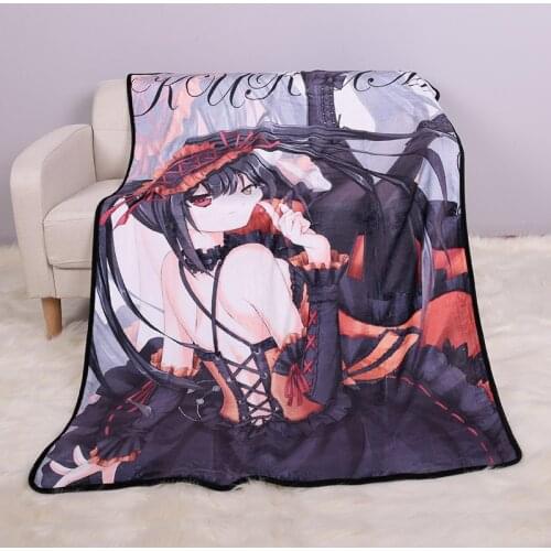 Anime Date A Live Dakimakura Kurumi Tokisak Blanket Mat Bath Towel Nap Travel Home Sleep Bedroom Blanket Child Kids Gift Cospaly