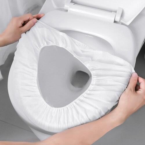 Disposable Toilet Seat Warm Soft Toilet Cover Lid Pad Bathroom Closestool Protector Bathroom Accessories Set Toilet Seat Mat