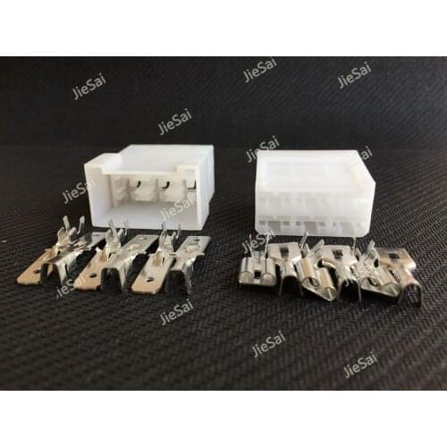 PA66 6 Pin 880297-1 180906-0 Female Male Connector Socket Auto Plug With Terminals