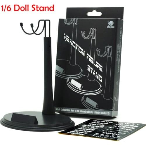 1/6 scale figure doll stand U-shape adjustable plastic display stand with Nameplate for Action Toy Figures