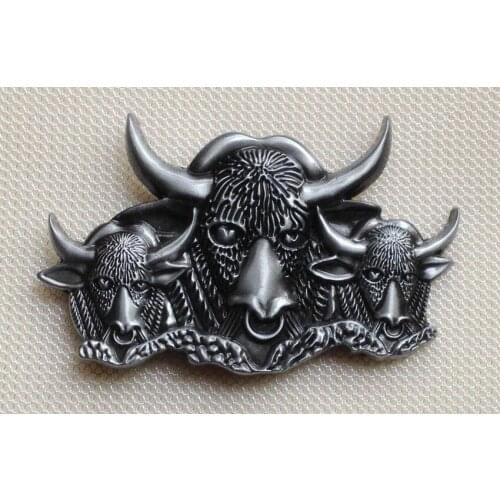 Bull Belt Buckle JF-BY216 suitable for 4cm wideth belt with continous stock