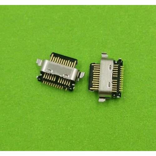 100PCS Charger Connector Socket For Motorola Moto P50 XT1970-5 One Action XT2013-1 Vision P40 G7 Play USB Charging Port Dock