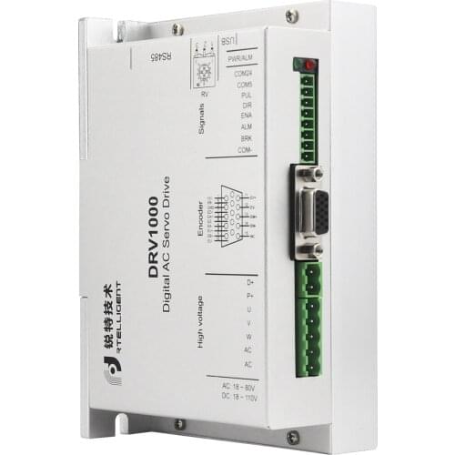 Rtelligent 750W Low-voltage brushless Servo Motor and 48V DC Servo Motor Driver With RS485 Communications