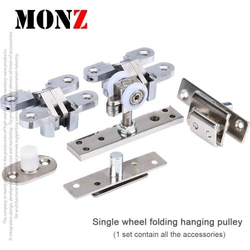 Pulley Single-Wheel Hanging Wheel Sliding Barn Door Wheel Accessories Hanging Sliding Pulley Accessories MONZ Store 1 set pulley