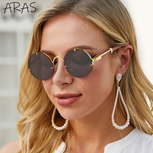 New Fashion Retro Steampunk Round Women Unique Vintage Classic Small Frame Sun Glasses Men Brand Designer Eyewear UV400 Lunettes