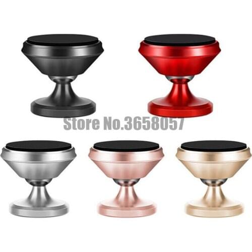 Univesal Magnetic Car Mount Cell Phone Holder Stand 360 degree rotation for iPhone XS 7 Plus 6S 8 GPS 100pcs/lot