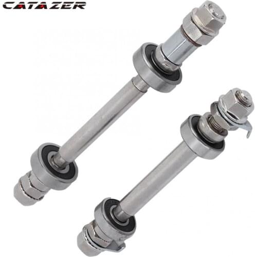 14CM 18CM Bicycle Wheel Hub Axle Front Rear 6000 Bearing Solid Shaft Bicycle Front/rear Axle Lever Bike Repair Tool Accessories