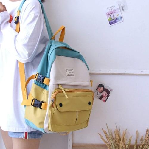 Waterproof College Womens School Backpack Campus Woman Backpacks Female Harajuku Ulzzang School Bags for Girls Korean Students