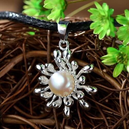 925 sterling silver creative ethnic style sun flower pendant
