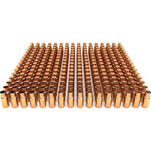 10ml essential oil sample bottle empty golden glass bottle small pefume refillable cosmetics bottles makeup storage packaging