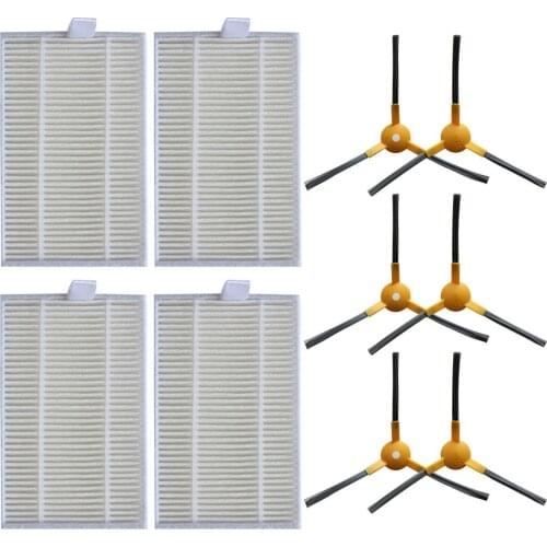 10PC/Set Filters Side Brushes Kit For Ropo Glass 3 Robotic Vacuum Cleaner Parts Household Cleaning Appliance