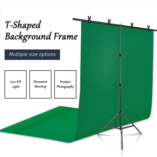 2m*2m Photography Backdrops Chromakey Support System Light Stand Kits Chroma Video Polyester Cotton Photo Studio With Carry Bag