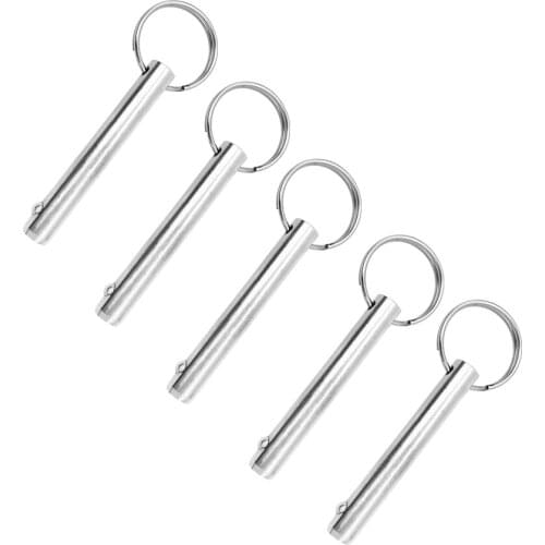 5 Pcs 10mm Marine Grade Stainless Steel Boat Quick Release Pin - Marine Hardware Deck Hinge Replacement, Boating Deck Hardwares