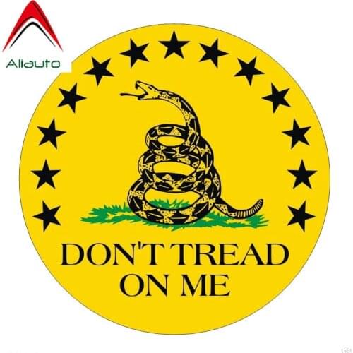 Aliauto Personality Car Sticker Dont Tread on Me Snake Funny Waterproof Popular Decal for Mercedes S 500L Series PVC 15cm*15cm