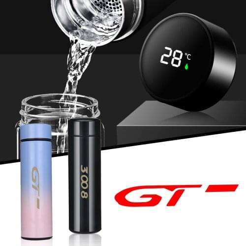 Auto Accessories 500ML Outdoor Travel Portable Leakproof Drinkware My Drink Bottle For Peugeot 3008 GT Car styling