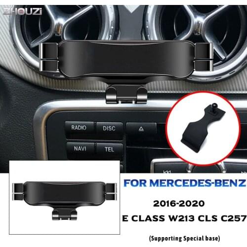 Car Mobile Phone Holder Mount GPS Stand Gravity Navigation Bracket For Mercedes Benz E Class W213 CLS C257 2016-2020 Accessories