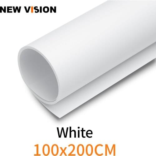 White 100cm*200cm 39"*79" White Seamless Water-proof PVC Backdrop Background Paper for Photo Video Photography Studio