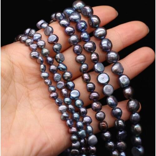 Natural Freshwater Pearl High Quality Cross-Hole Punch Loose Beads For Jewelry Making DIY Bracelet Earring Necklace Accessory