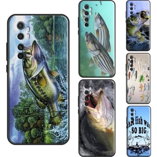 Bass Fishing Baits Lures Hook Tackle Case For POCO X3 Pro F1 F2 M3 Pro F3 Cover For Xiaomi Mi 11 Ultra Note 10 Lite Mi 10T Pro