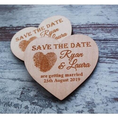 Wooden Save the Date Magnets, Rustic Wooden Magnets, Fridge Magnet, Wedding Invitation, Gift wedding souvenir for guests