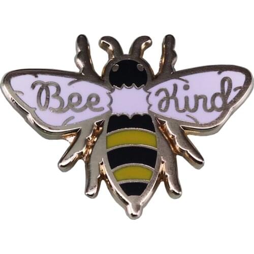 Be kind bee kind enamel pin save the bees brooch environment nature lover gift