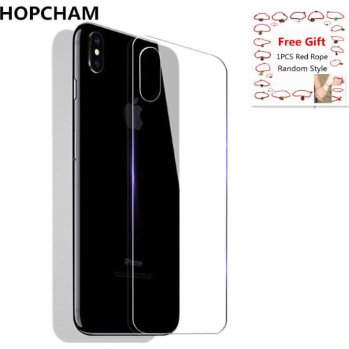 HOPCHAM Screen Protector For iPhone X 7 8 Plus 10 Tempered Glass On the back For iPhone 7 8 X 10 SE 6S Tempered Glass Back Film
