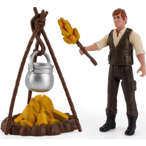 Simulation Outdoor Camping Equipment Kit Diorama Miniature Action Figure Education Playset for Kids 3 Years Old and Above