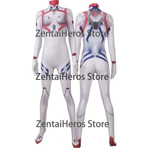 Anime Asuka Langley Soryu 02 Ayanami Rei Cosplay Costume Shin Gekijo-ban EVA 4.0 Final Plugsuits Zentai Bodysuit Adults Kids