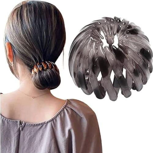 Best Selling Bird Nest Shaped Hair Clips Hair Claw Clamps Ponytail Holder Vintage Geometric Hair Loops for Women and Girls #E