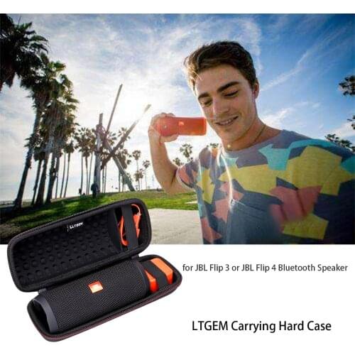 LTGEM Hard EVA Storage Travel Carrying Case for JBL Filp 3 /4 Waterproof Bluetooth Speaker