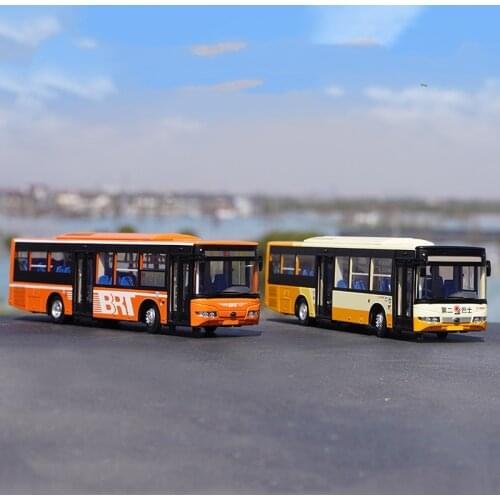 1/43 Alloy Die-casting Simulation Car Model Original Yutong Bus Hawkeye Low Floor ZK6128HG Adult Collection Childrens Toy Gift