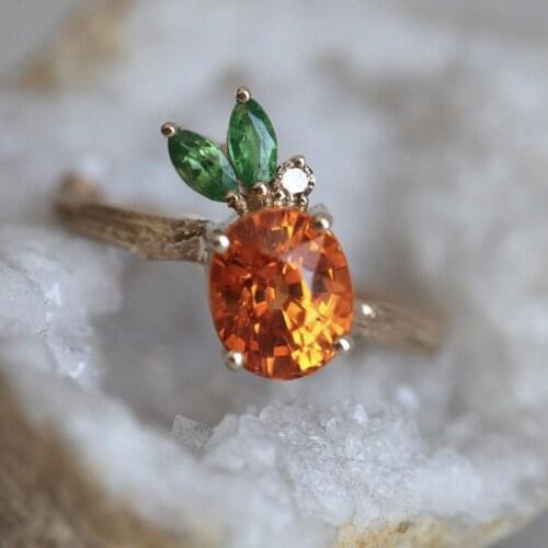 Fashion Women Creative Pineapple Shape Rings Womens Jewelry Accessories Inlaid Rhinestones Zircon Rings
