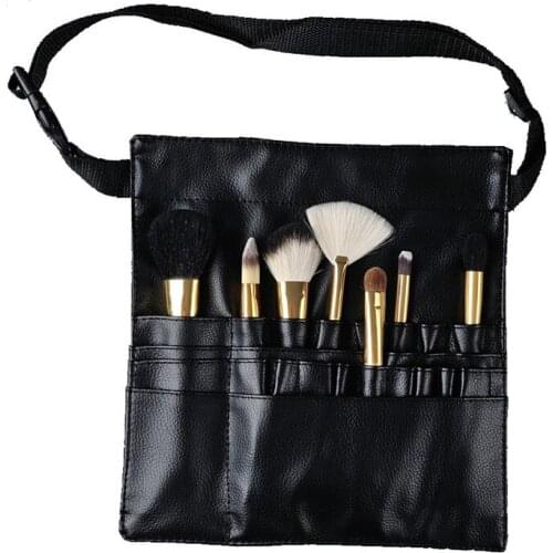 New PU Artist Cosmetic With Belt Waist Professional Tool Display Portable Tools Make-Up Brush Bag Holder Synthetic