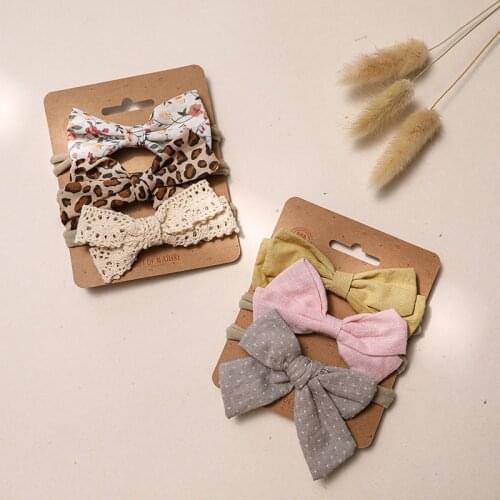 Baby Headband for Child Bowknot New Colors Cable Bow Headwear Cables Turban for Kids Elastic Headwrap Baby Hair Accessories