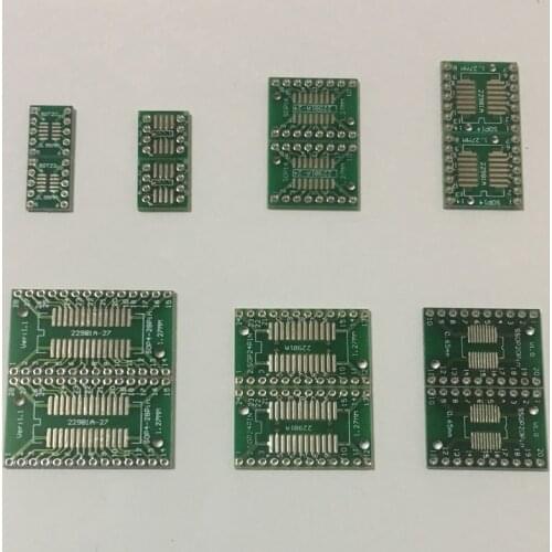 SOP20 SOP24 SOP28 MSOP/SSOP/TSSOP/SOT23 SMD TO DIP Green FR-4 Fiber Glass Plate Adapter Converter Switch Socket PCB Board
