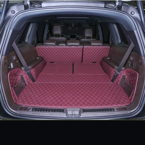 Special Full Covered Waterproof Durable Non Slip Car Boot Mats for Mercedes Benz GLS450 GLE350 450 GLS400 Trunk Carpets