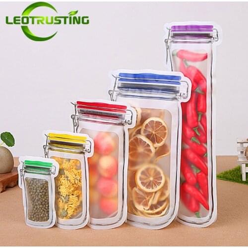 50pcs Stand up Resealable Mason Jar Bottle Zipper Packaging Bag Handmade Snack Corn Coffee Chocolate Dry Fruit Gifts Pouches