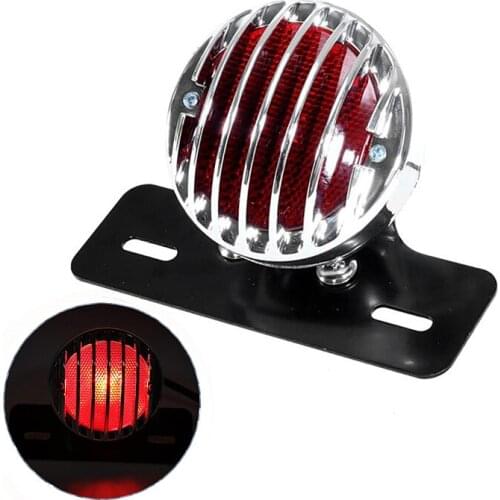 Motorcycle Rear Tail Brake Light with License Plate Holder Mounting For Honda/Ducati/Yamaha/Suzuki/Cafe Racer/Kawasaki