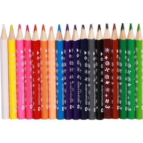 10sets Creative 18 Colors Musheroom Colored Pencils Set Kawaii Art Color Pencils Kids Colouring Pens for Drawing Cute Mini Color