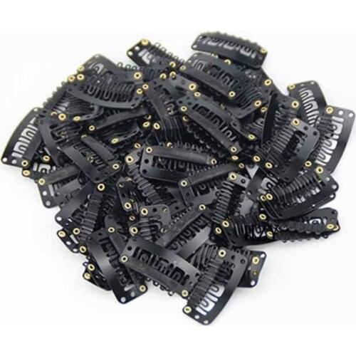 20 Pcs/set U 3.2cm 2.7cm Wig Clips Snap for Human Hair Extensions/Weaving Extensions Medium Professional Salon Accessories Clips