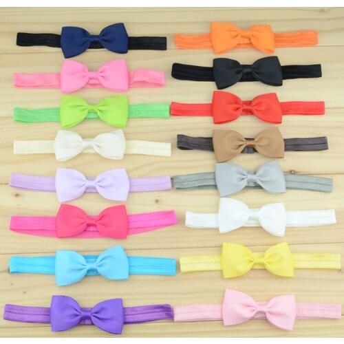 20 pcs/lot , Small Grosgrain Ribbon Bow Handmade Headbands