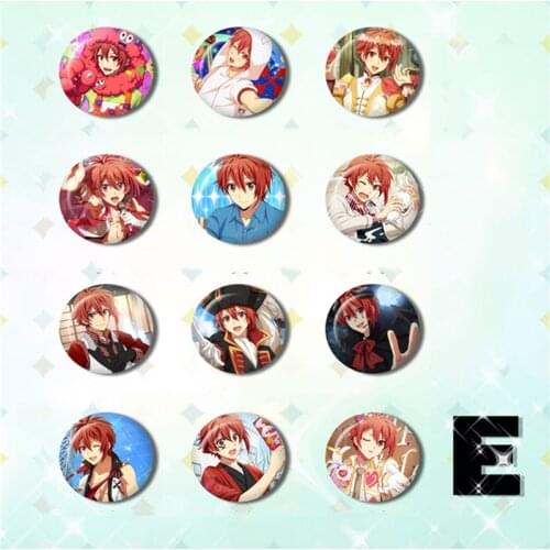 58MM IDOLiSH7 IZUMI IORI NIKAIDO NIKAIDO YAMATO OSAKA SOGO ROKUYA Icons on The Backpack Pin Brooch Anime Badge Game Boys
