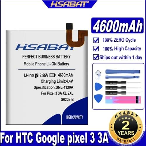 HSABAT G020E-B 4200mAh Battery for HTC Google pixel 3 3A Batteries