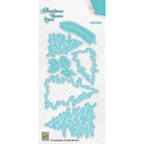 AliliArts Metal Cutting Dies Pinetree Collection diy Scrapbooking Photo Album Decorative Embossing PaperCard Crafts Die 2020